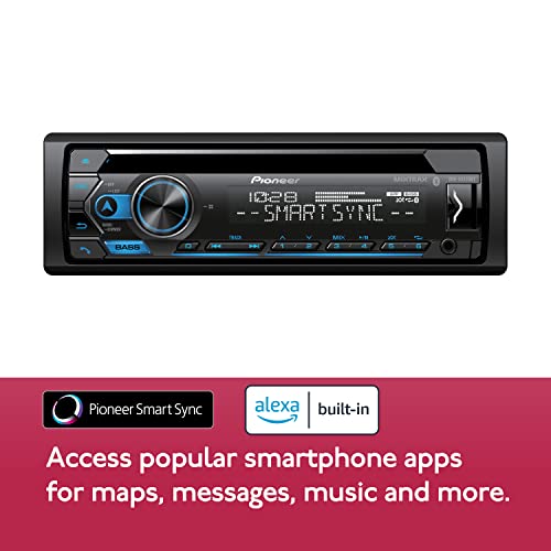 Pioneer DEH-S4220BT Single-Din Bluetooth CD Receiver with USB/AUX Inputs, Pioneer Smart Sync, and Hands-Free Calling for Enhanced in-Car Audio Experience Pioneer DEH-S4220BT Single-Din Bluetooth CD Receiver with USB/AUX Inputs, Pioneer Smart Sync, and Hands-Free Calling for Enhanced in-Car Audio Experience